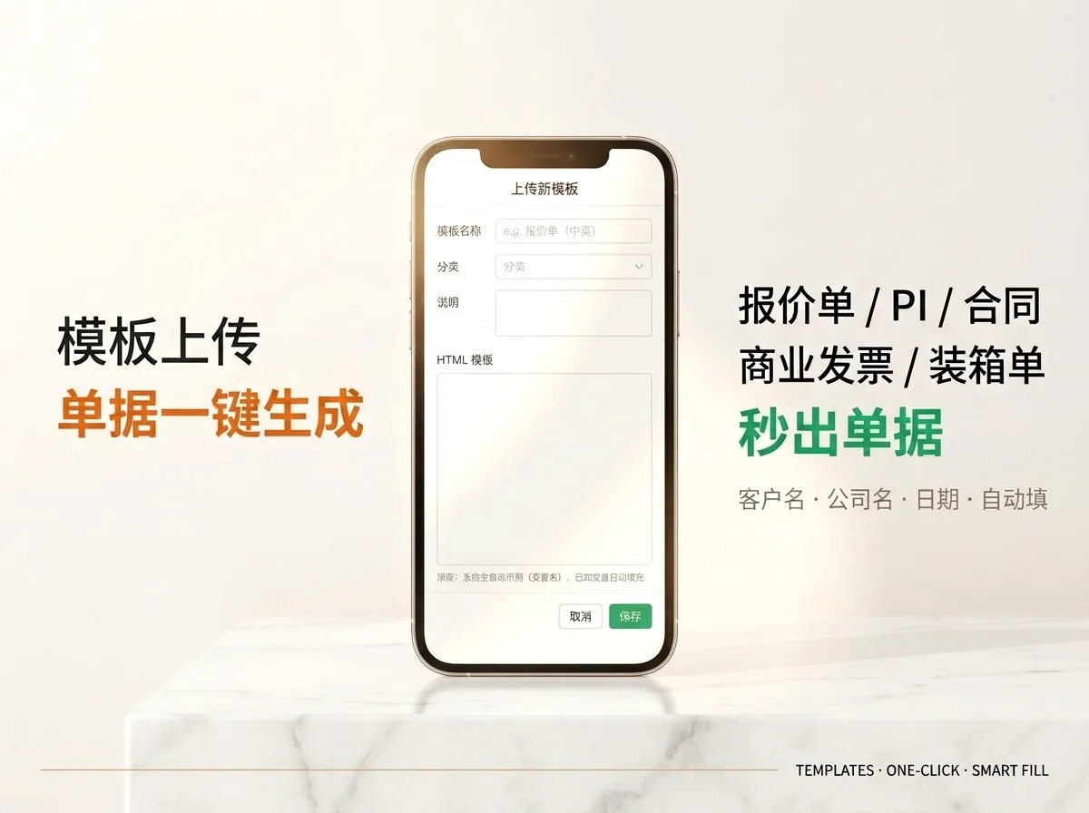 单据一键生成
